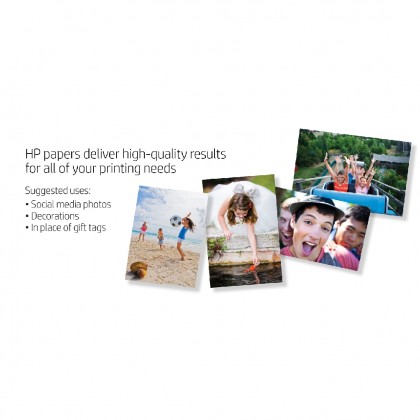 HP STICKY-BACKED PHOTO PAPER 25 SHEETS (4"X5")