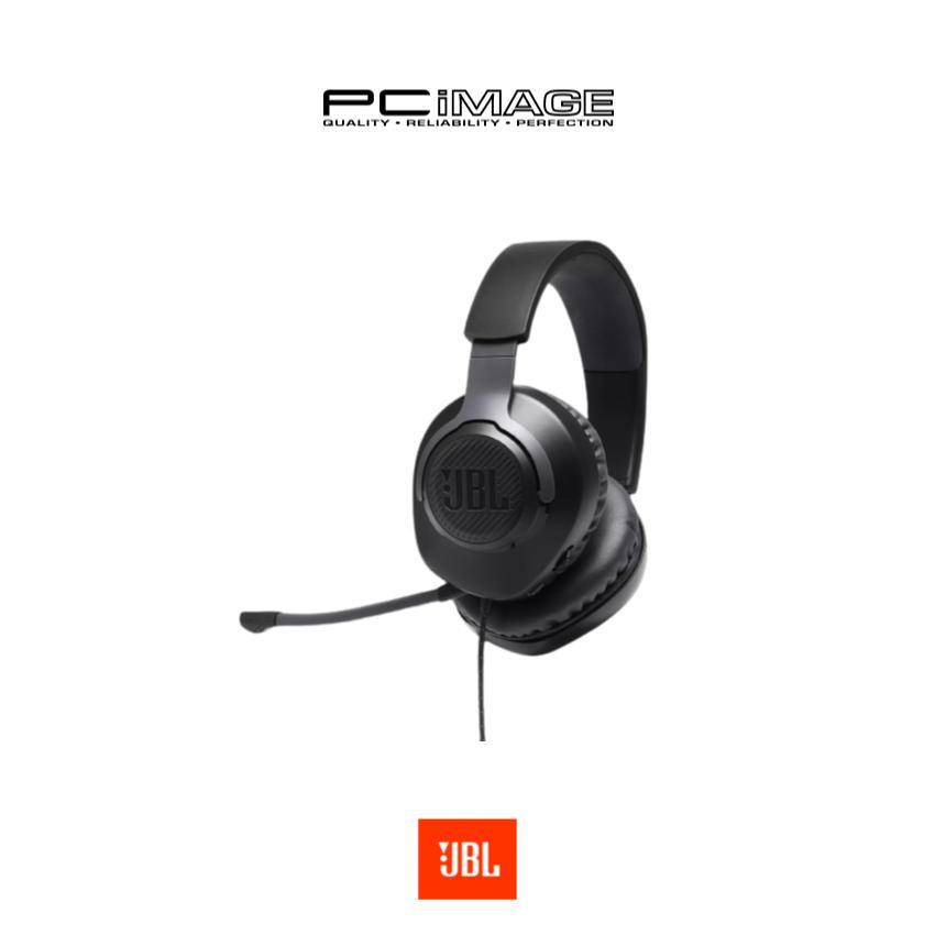 JBL Quantum 100 Wired OverEar Gaming Headset with FlipUp Mic Black
