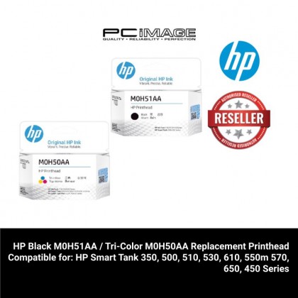 HP M0H50AA Tri-color / M0H51AA Black Replacement GT Printhead