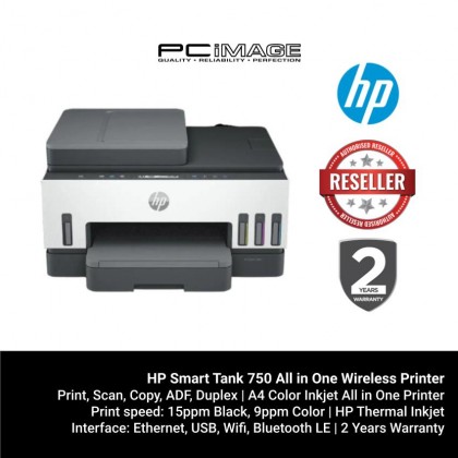HP Smart Tank 750 All in One Wireless Printer