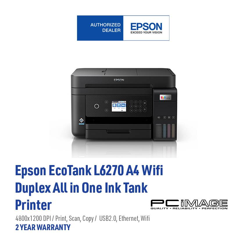 EPSON EcoTank L6270 A4 WiFi Duplex with ADF AllinOne Ink Tank Printer PC Image