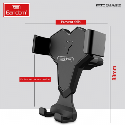 EARLDOM ET-EH89 Air Vent 360 Degree Rotation Car Phone Holder - Black