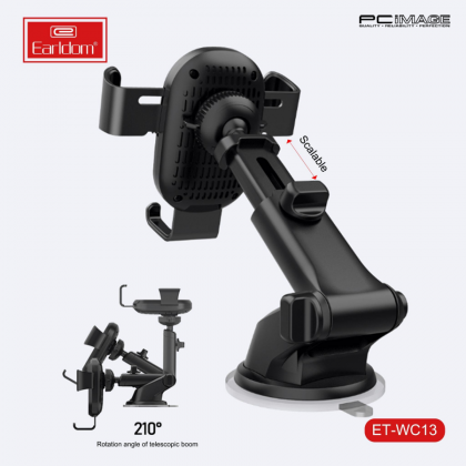 EARLDOM ET-WC13 15W Wireless Charger and Suction Car Holder-Black EARLDOM ET-WC13 15W Wireless Charger and Suction Car Holder-Black