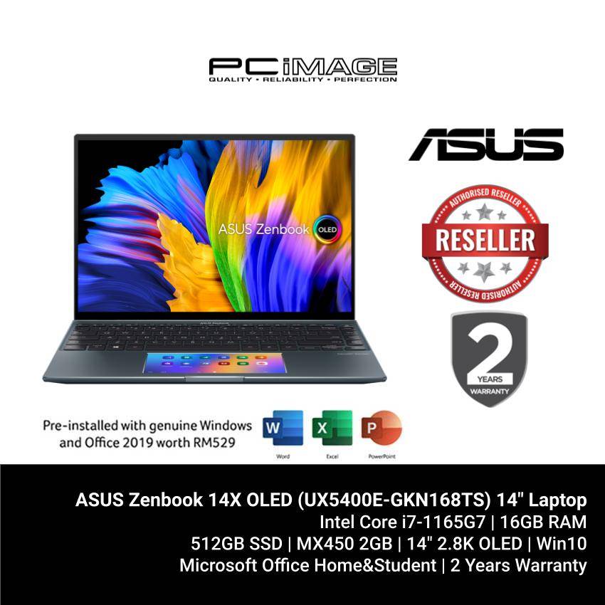 ASUS Zenbook 14X OLED (UX5400E-GKN168TS) 14" Laptop Pine Grey | PC Image
