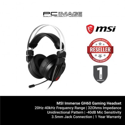 MSI Immerse GH60 Gaming Headset