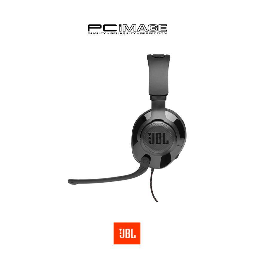JBL Quantum 200 Wired OverEar Gaming Headset with FlipUP Mic Black