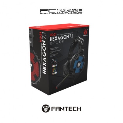 FANTECH HEXAGON VIRTUAL 7.1 SURROUND SOUND RGB GAMING HEADSET HEADPHONE - BLACK HG21 FANTECH HEXAGON VIRTUAL 7.1 SURROUND SOUND RGB GAMING HEADSET HEADPHONE - BLACK HG21