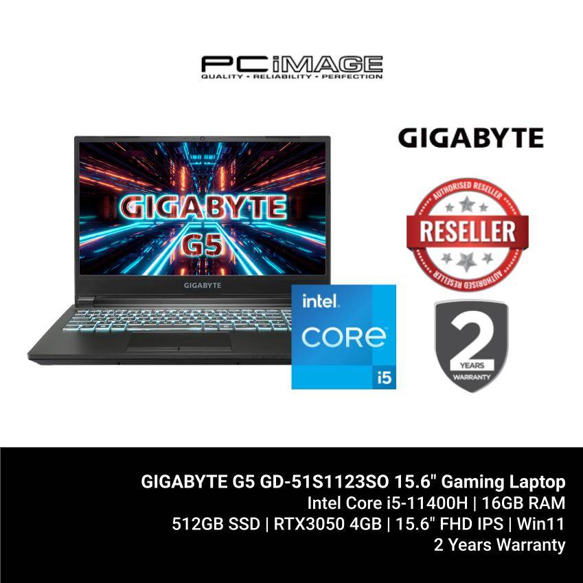 GIGABYTE G5 GD51S1123SO 15.6" 144Hz Gaming Laptop PC Image
