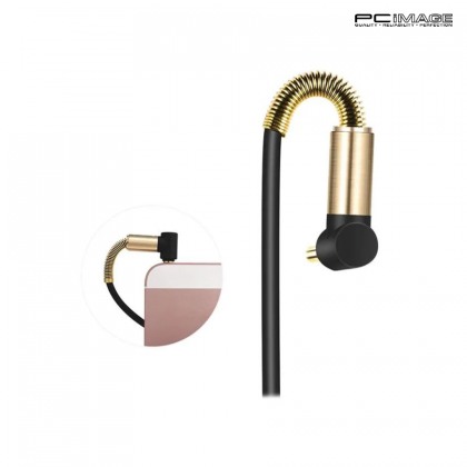 Stereo Audio 3.5MM Male to Male AUX Cable Spring for Car 1.0M