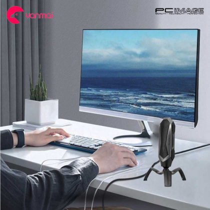 Yanmai T1 360° Rotation RGB Lightning USB Gaming Capacitor Mic Black