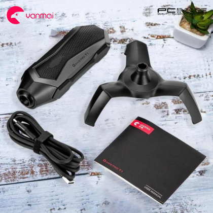 Yanmai T1 360° Rotation RGB Lightning USB Gaming Capacitor Mic Black