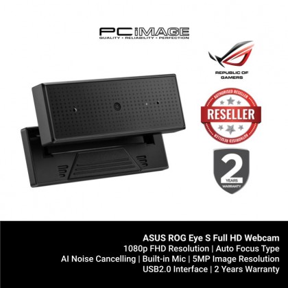 ASUS ROG Eye S Full HD Webcam with AI Beam Forming Microphone