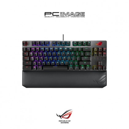ASUS ROG Strix X802 Scope NX TKL Gaming Keyboard + ROG Scabbard Gaming Mouse Pad