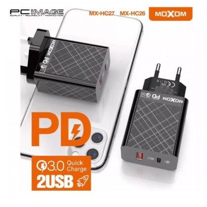 MOXOM MX-HC26 Nova Home Charger 22.5W / PD / QC / SCP Black