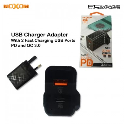 MOXOM MX-HC26 Nova Home Charger 22.5W / PD / QC / SCP Black