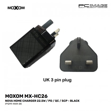 MOXOM MX-HC26 Nova Home Charger 22.5W / PD / QC / SCP Black