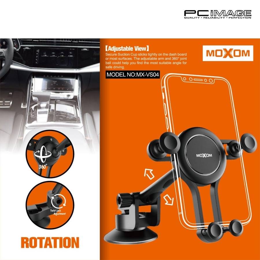 MOXOM MXVS04 Crane Twist Lock Adjustment Extendable Arm Suction Cup