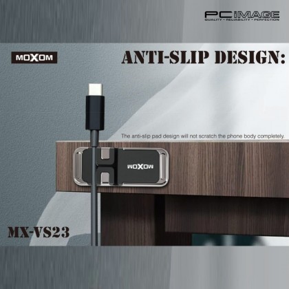 MOXOM MX-VS23 Flash Magnetic Cable Storage Holder Black