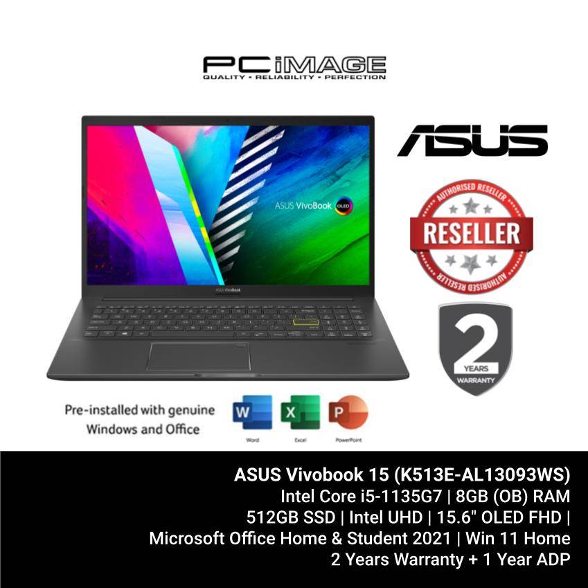 ASUS Vivobook 15 OLED (K513E-AL13093WS) i5-1135G7 / 8GB (OB) RAM ...