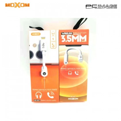 MOXOM MX-AX17 Wireless Lightning to 3.5MM Audio Adapter 85-95MM White