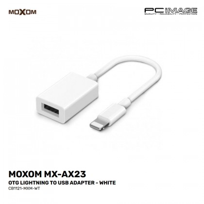 MOXOM MX-AX23 OTG Lightning to USB Adapter White