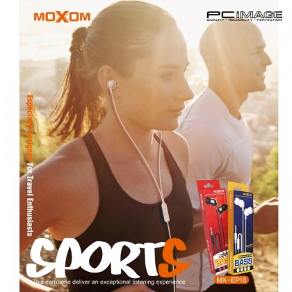 MOXOM MX-EP18 Pac-Man Earphone 1.2M Black
