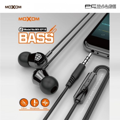 MOXOM MX-EP18 Pac-Man Earphone 1.2M Black