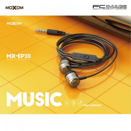 MOXOM MX-EP20 All Metal Earphone 1.2M Black MOXOM MX-EP20 All Metal Earphone 1.2M Black