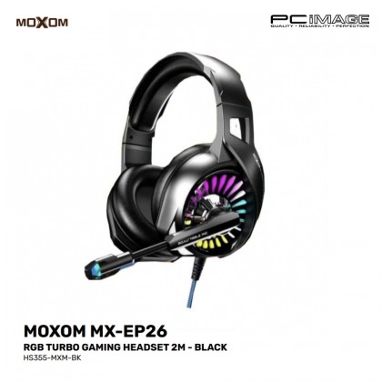 MOXOM MX-EP26 RGB Turbo Gaming Headset 2M Black