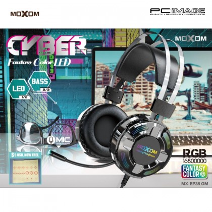 MOXOM MX-EP35 GM Cyber Gaming Headset 2.2M Black MOXOM MX-EP35 GM Cyber Gaming Headset 2.2M Black