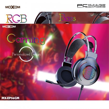 MOXOM MX-EP36 GM Aureole RGB Gaming Headset Black MOXOM MX-EP36 GM Aureole RGB Gaming Headset Black