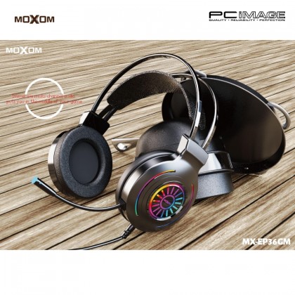 MOXOM MX-EP36 GM Aureole RGB Gaming Headset Black MOXOM MX-EP36 GM Aureole RGB Gaming Headset Black