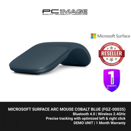 [ DEMO UNIT ] Microsoft Surface Arc Mouse - Burgundy FGZ-00017 / Cobalt Blue FGZ-00035 [DEMO UNIT - 1 MONTH WARRANTY]