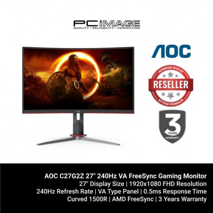 AOC C27G2Z 27" 240Hz VA FreeSync Gaming Monitor