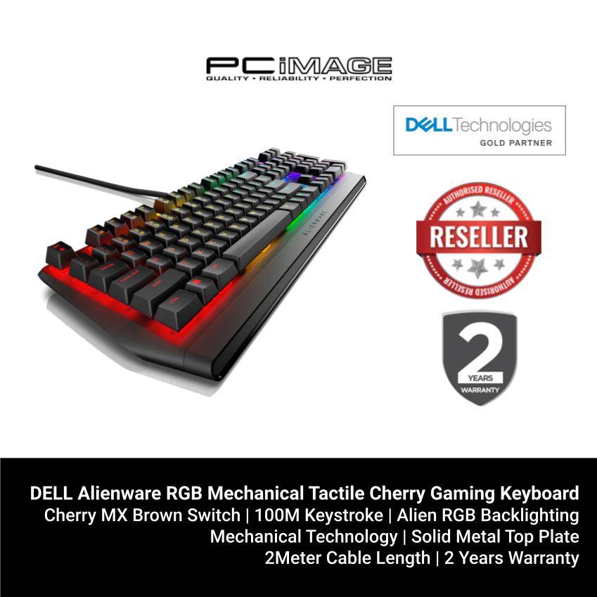 DELL Alienware RGB Mechanical Tactile Cherry MX Gaming Keyboard AW410K
