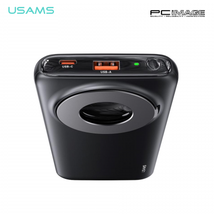 USAMS US-CD171 PB62 QC3.0+PD 20W LED Display Magnetic Wireless 15W Fast Charging Power Bank with Holder