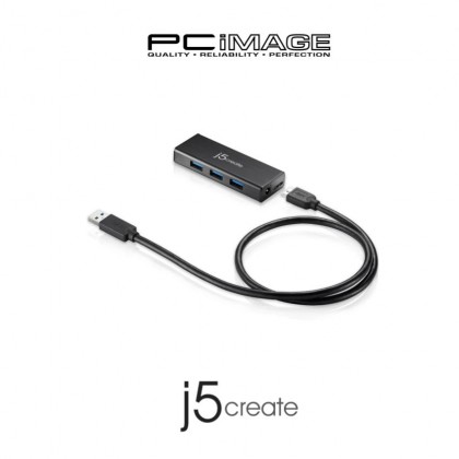 J5CREATE 4 PORT MINI HUB USB3.0 C/W ADAPTER