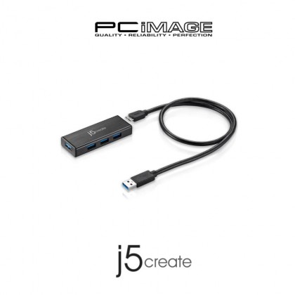 J5CREATE 4 PORT MINI HUB USB3.0 C/W ADAPTER