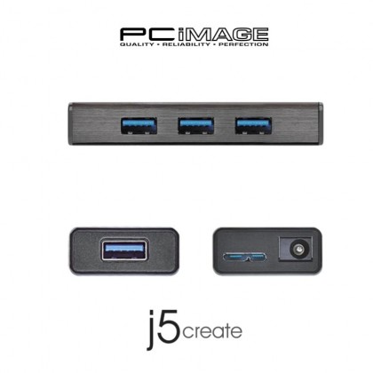 J5CREATE 4 PORT MINI HUB USB3.0 C/W ADAPTER
