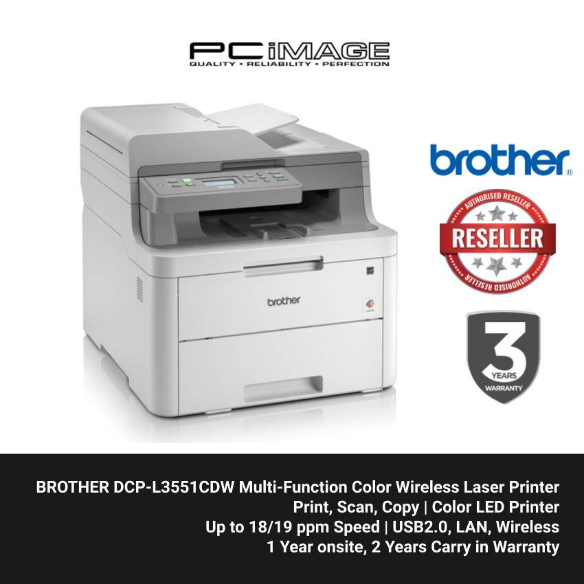 BROTHER DCPL3551CDW MultiFunction Color Wireless Laser Printer PC Image