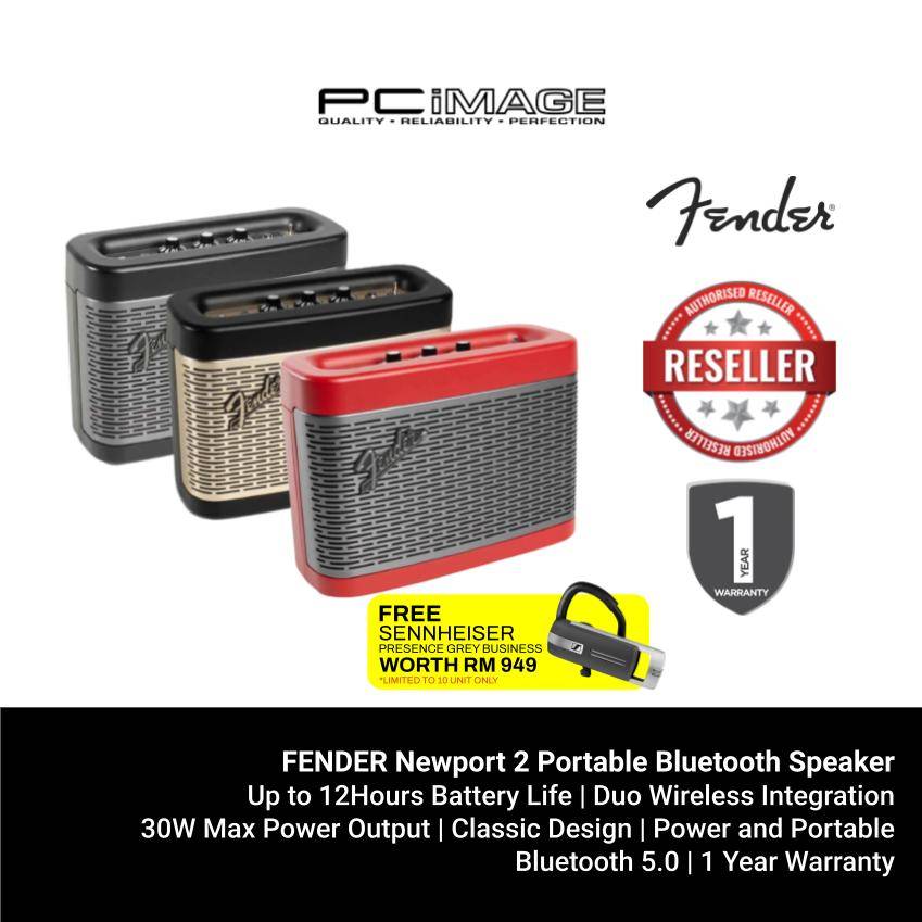 Fender フェンダー　NEWPORT2-BC Bluetoothスピーカー Fender NEWPORT2-BC ブラック/シャンパン ポータブル Bluetooth