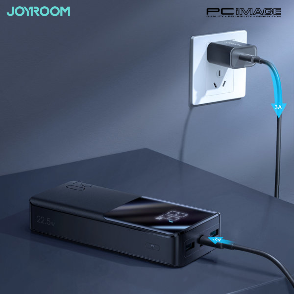 JOYROOM JRQP191 22.5W Power Bank 10000mAh Black PC Image