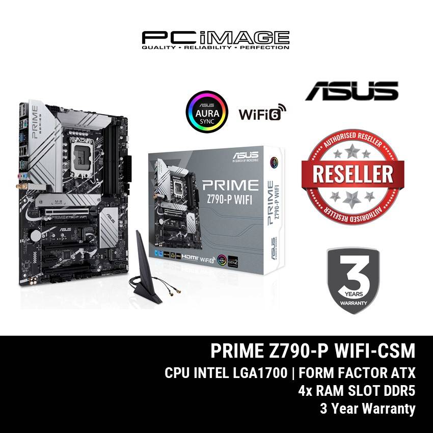ASUS Prime Z790P WIFICSM, an Intel Z790 LGA 1700 ATX motherboard PC