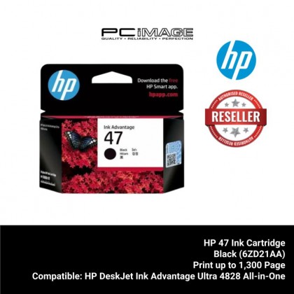 HP 47 Original Ink Advantage Cartridge Black (6ZD21AA) / Tri-Color (6ZD61AA)