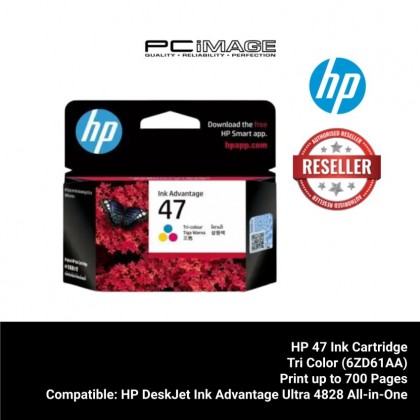 HP 47 Original Ink Advantage Cartridge Black (6ZD21AA) / Tri-Color (6ZD61AA)