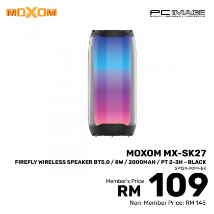 MOXOM MX-SK27 Firefly Wireless Speaker Black MOXOM MX-SK27 Firefly Wireless Speaker Black