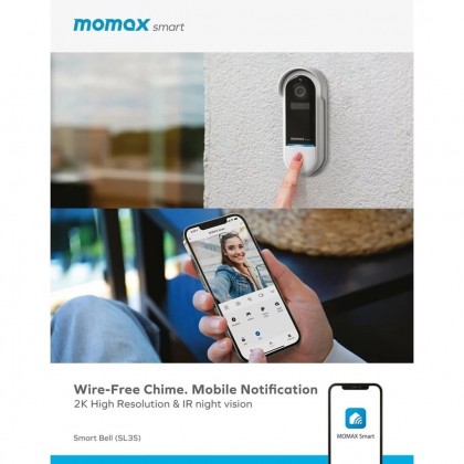 MOMAX SL3SW SMART BELL LOT IP CAMERA DOORBELL