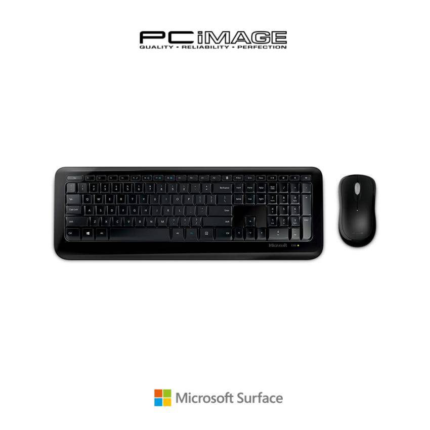 MICROSOFT WIRELESS DESKTOP 850 (KEYBOARD & MOUSE) WITH AES USB PC Image