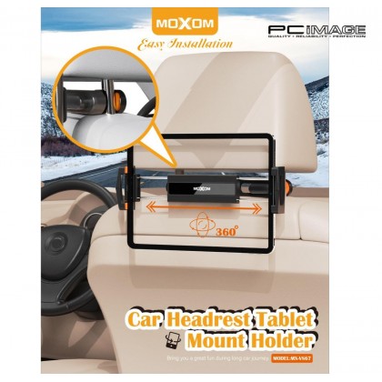 MOXOM MX-VS67 Car Headrest Tablet Mount Holder Black
