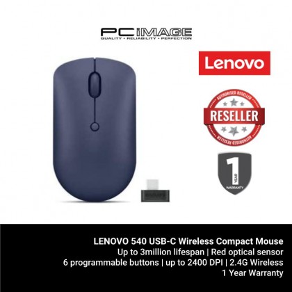 LENOVO 540 USB-C Wireless Compact Mouse